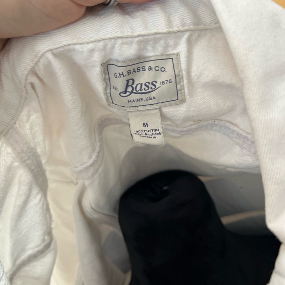 Upcycled white jean jacket - Picture 4 of 4